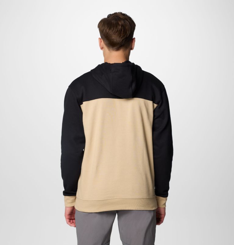 Men's Hart Mountain Pullover Hoodie III, Color: Oatmeal Hthr, Black Hthr, image 2