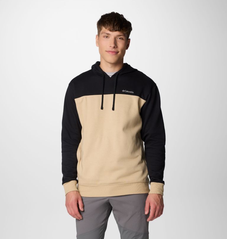 Men's Hart Mountain Pullover Hoodie III, Color: Oatmeal Hthr, Black Hthr, image 1