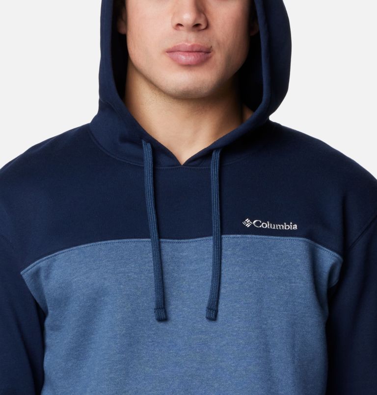 Men's Hart Mountain Pullover Hoodie III, Color: Dark Mtn Hthr, Coll Navy Hthr, image 4