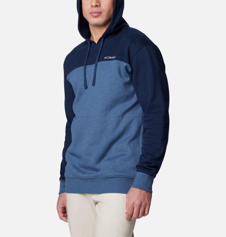 Men's Hart Mountain Pullover Hoodie III, Color: Dark Mtn Hthr, Coll Navy Hthr, image 5