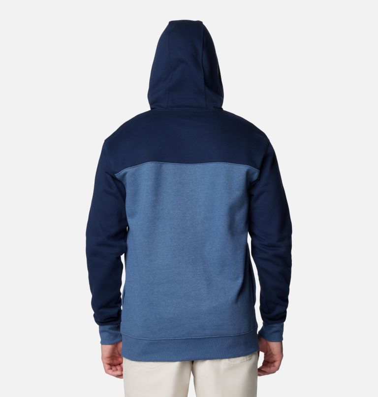 Men's Hart Mountain Pullover Hoodie III, Color: Dark Mtn Hthr, Coll Navy Hthr, image 2