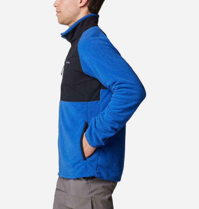 Chaqueta de forro polar Sage Peak para hombre, Color: Mountain Blue, Black, image 3