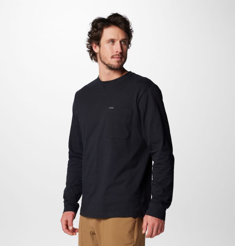 Men's Landroamer Long Sleeve T-Shirt, Color: Black, image 4