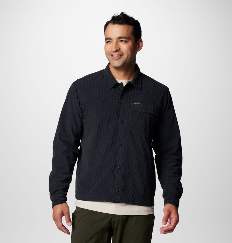 Men's Flare Gun Corduroy Shirt, Color: Black, image 1