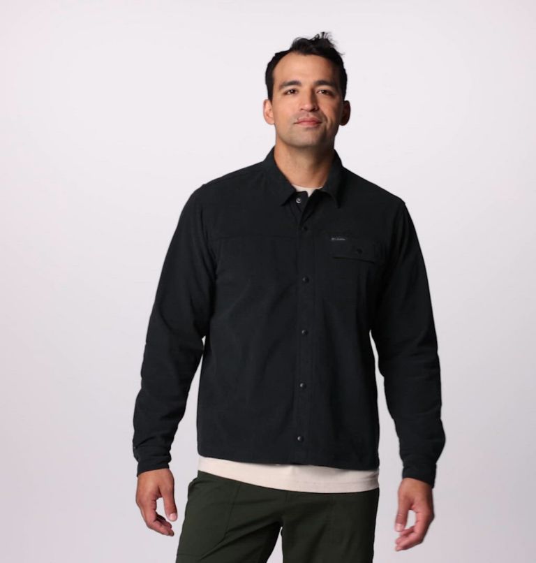 Men's Flare Gun Corduroy Shirt, Color: Black