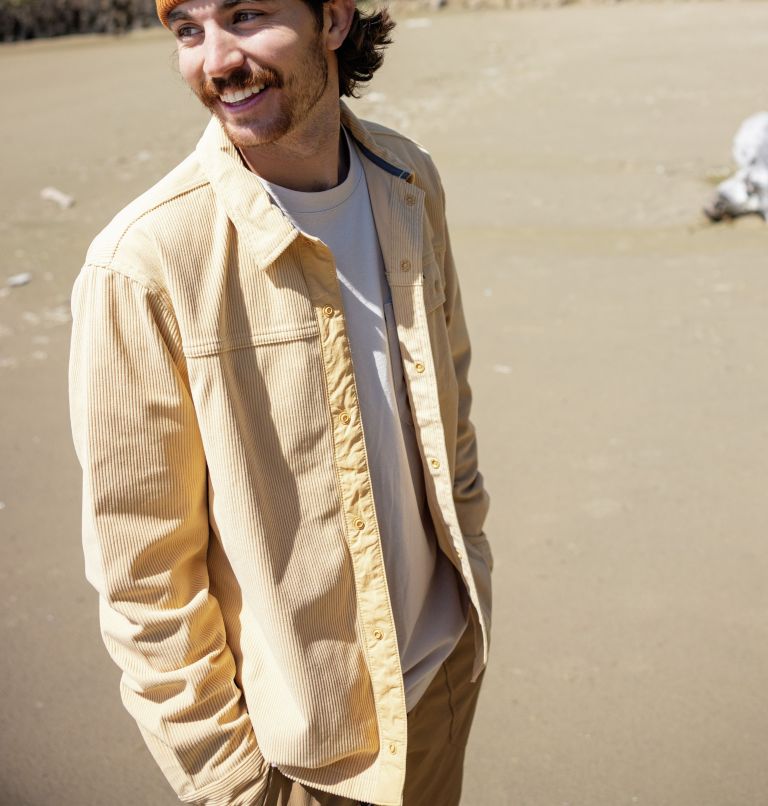 Men's Flare Gun Corduroy Shirt, Color: Light Camel, image 6