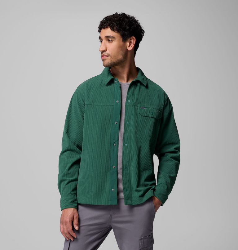 Men's Flare Gun Corduroy Shirt, Color: Rain Forest, image 5