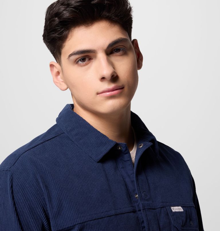 Men's Flare Gun Corduroy Shirt, Color: Collegiate Navy, image 6