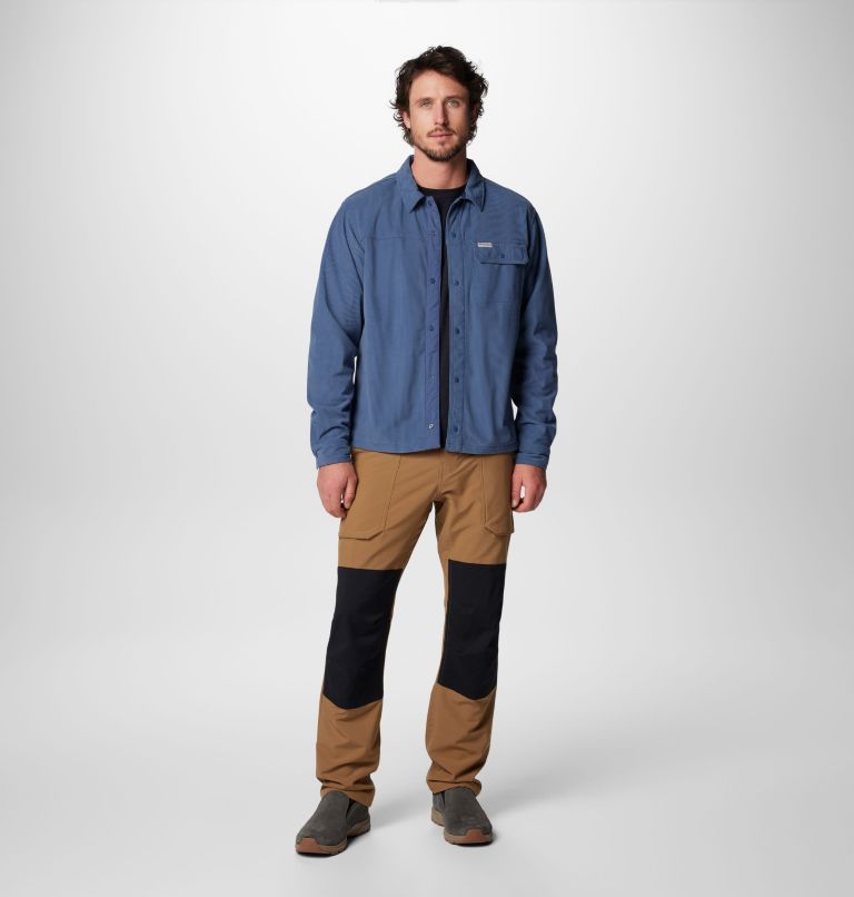 Men's Flare Gun Corduroy Shirt, Color: Dark Mountain, image 3