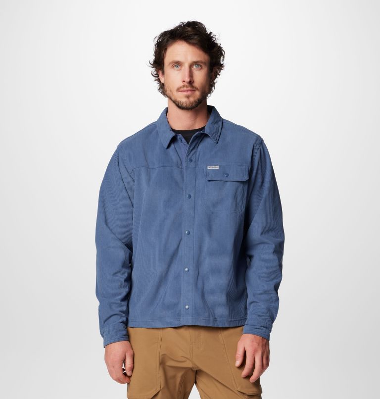 Men's Flare Gun Corduroy Shirt, Color: Dark Mountain, image 6
