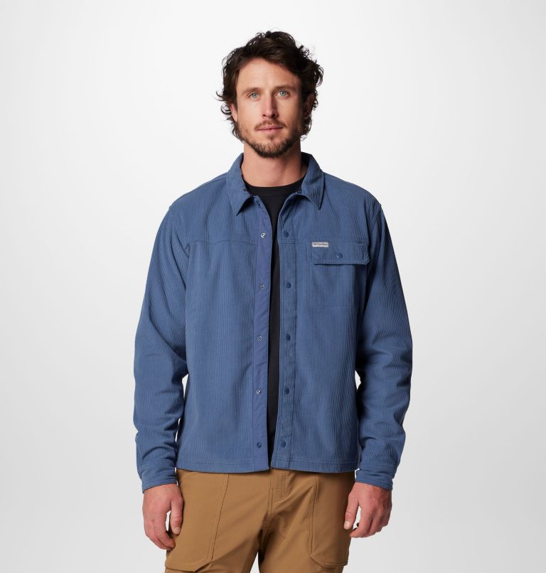 Men's Flare Gun Corduroy Shirt, Color: Dark Mountain, image 1