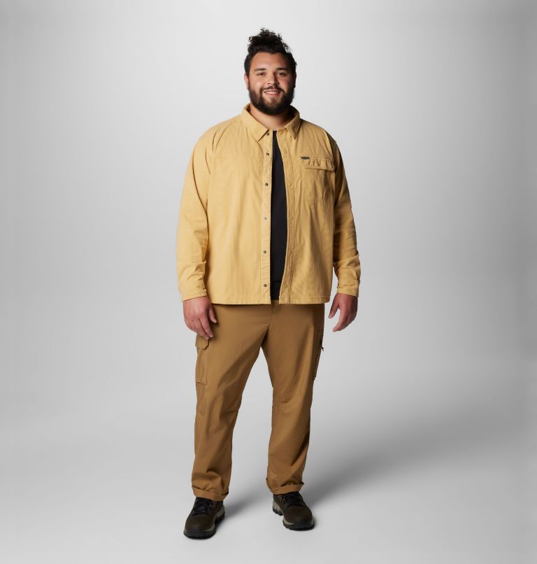 Chemise en velours côtelé Flare Gun pour hommes – Tailles fortes, Color: Light Camel, image 3