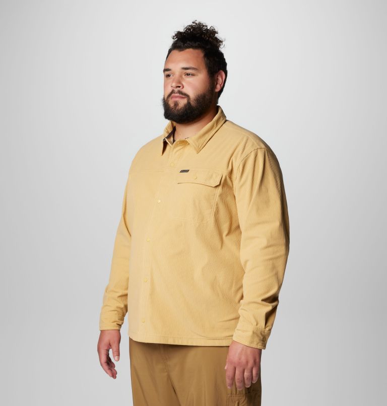 Chemise en velours côtelé Flare Gun pour hommes – Tailles fortes, Color: Light Camel, image 4