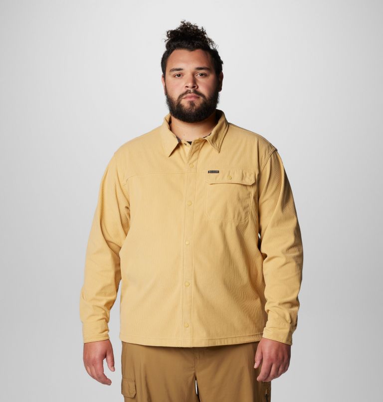 Chemise en velours côtelé Flare Gun pour hommes – Tailles fortes, Color: Light Camel, image 6