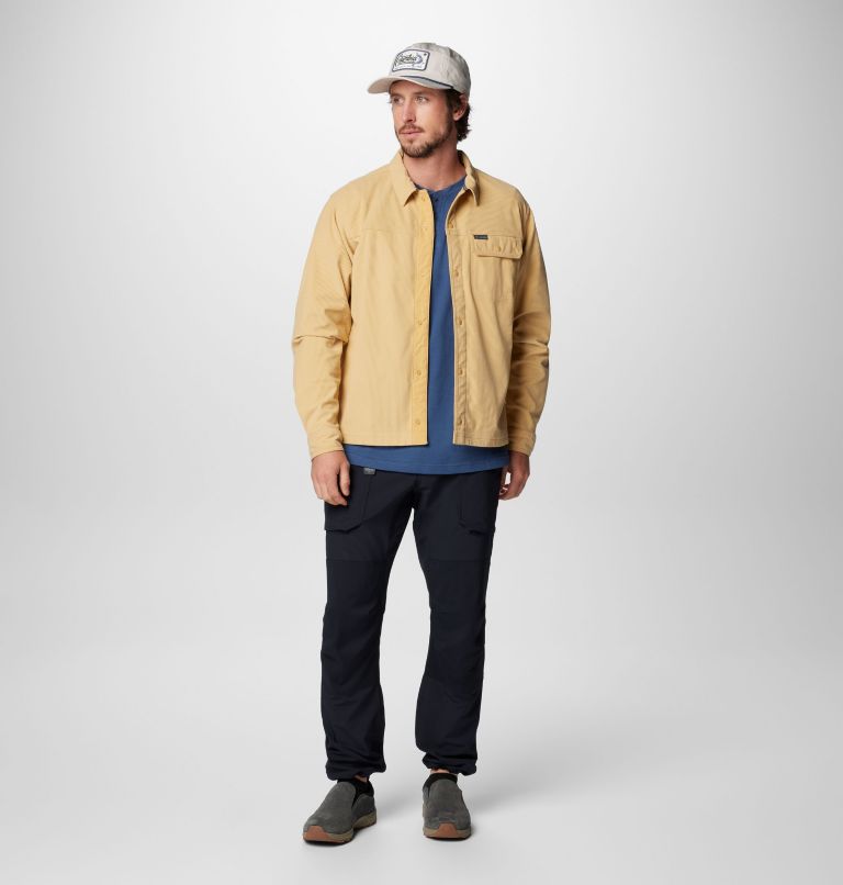Chemise en velours côtelé Flare Gun pour hommes – Grandes tailles, Color: Light Camel, image 3