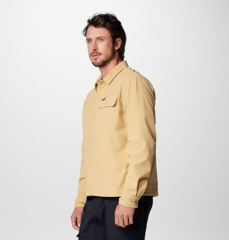 Chemise en velours côtelé Flare Gun pour hommes – Grandes tailles, Color: Light Camel, image 4