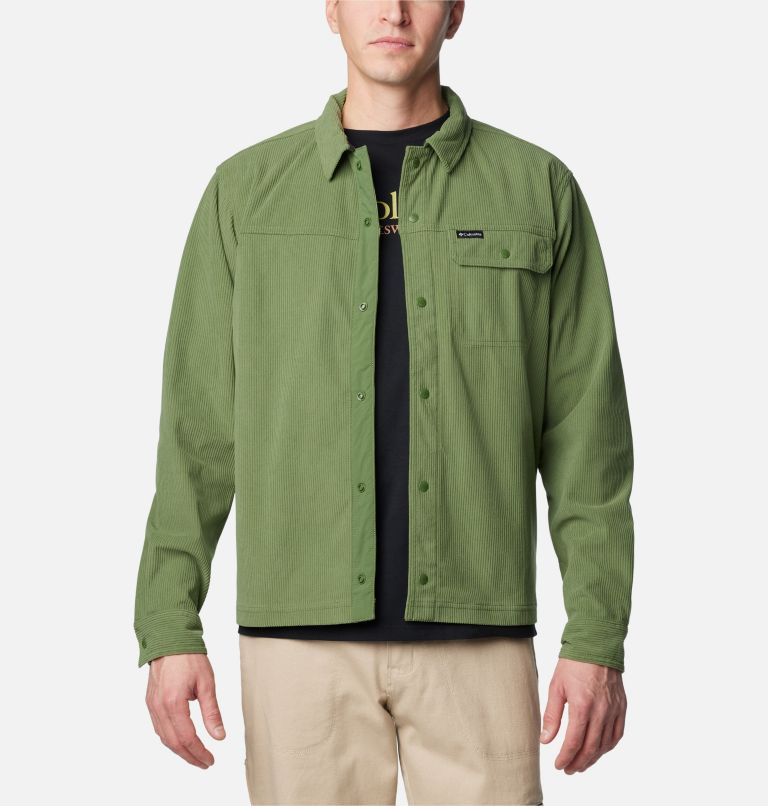 Chemise en velours côtelé Flare Gun pour hommes – Grandes tailles, Color: Canteen, image 1