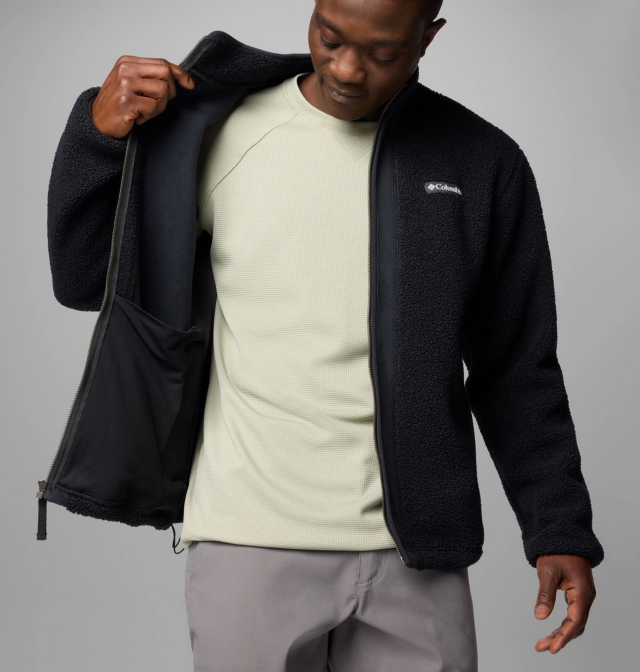 Men's Black Mesa™ Boucle Fleece Jacket 7