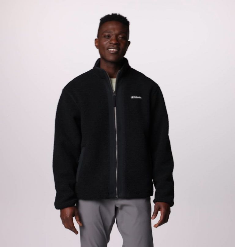 Chaqueta de forro polar de borreguito Black Mesa para hombre, Color: Black