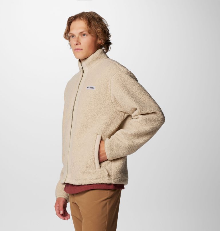 Men's Black Mesa Boucle Fleece Jacket, Color: Ancient Fossil, image 4