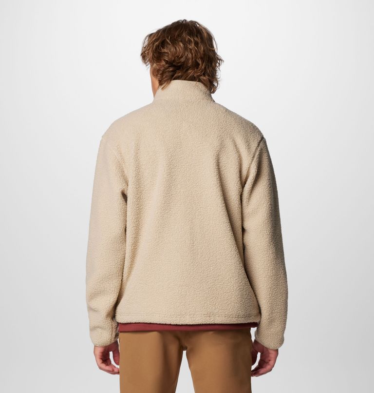 Men's Black Mesa Boucle Fleece Jacket, Color: Ancient Fossil, image 2
