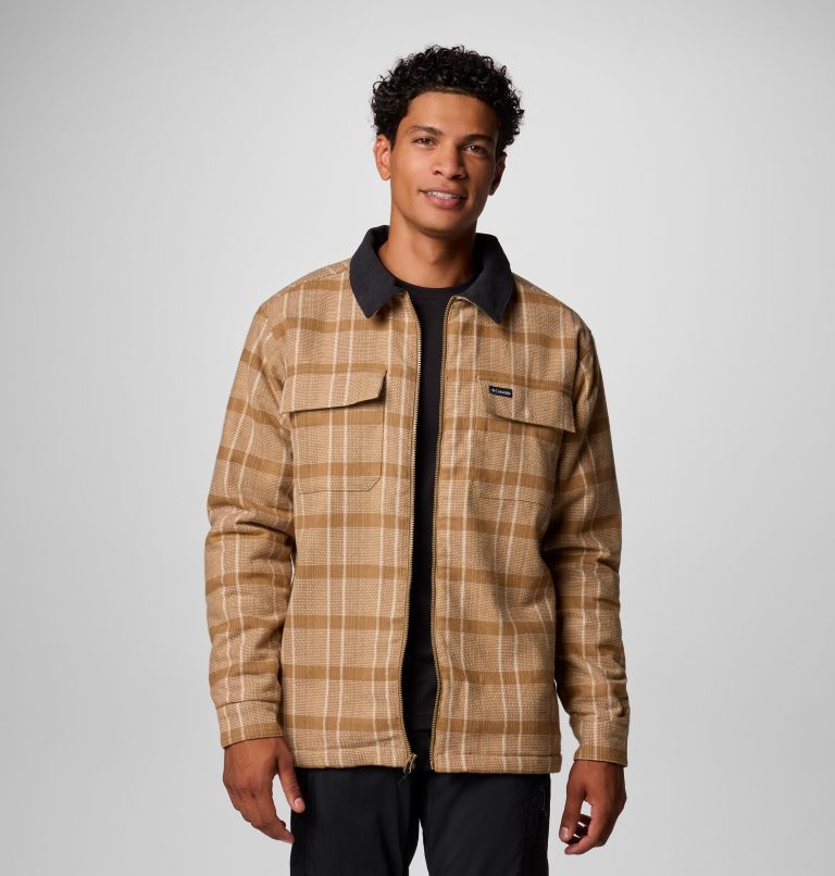 Men's Pitchstone Heavyweight Shirt Jacket, Color: Delta Boro Plaid, image 1