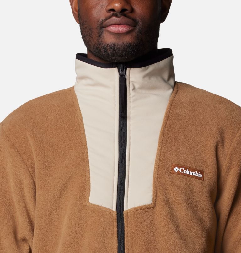 Men's Sequoia Grove Fleece Jacket, Color: Delta, Ancient Fossil, Black, image 4