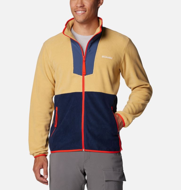 Yellow columbia fleece jacket sale