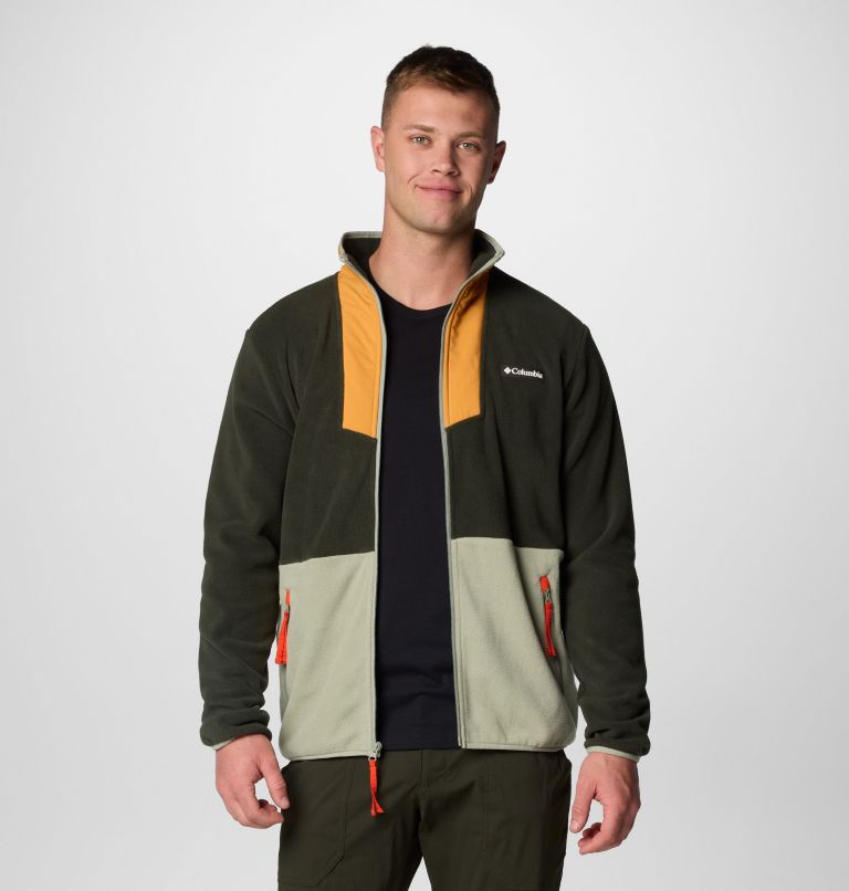 Men's Sequoia Grove Fleece Jacket, Color: Greenscape, Sunstone, Safari, Spicy Pull, image 1