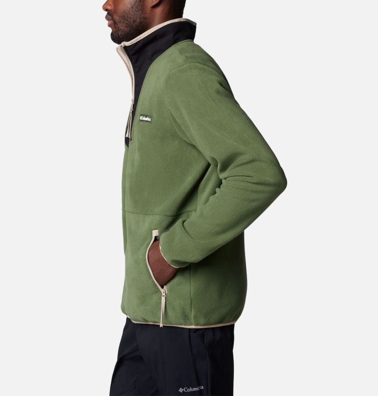 Men's Sequoia Grove Fleece Jacket, Color: Canteen, Black, Ancient Fossil, image 3