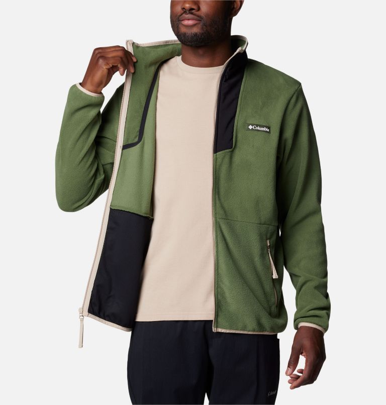 Men's Sequoia Grove Fleece Jacket, Color: Canteen, Black, Ancient Fossil, image 5