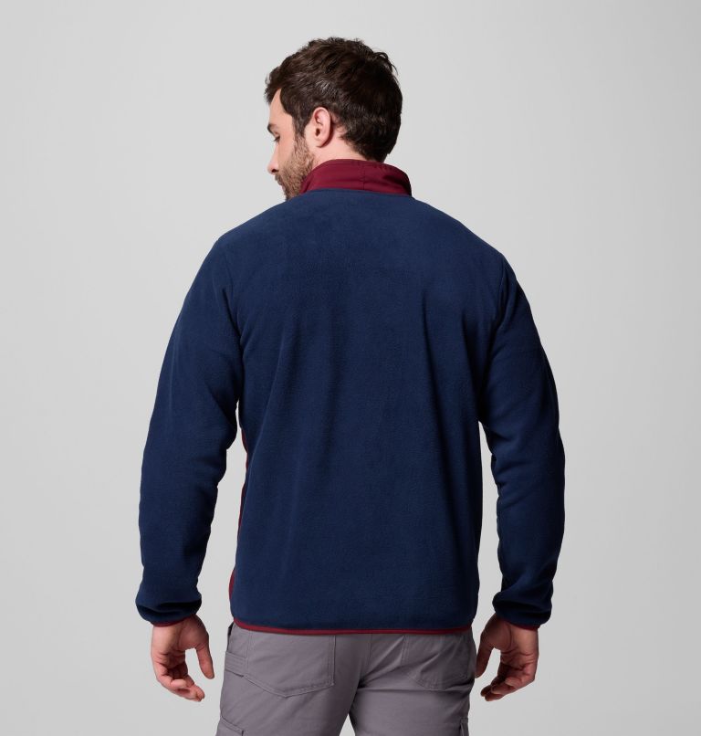 Men's Sequoia Grove Full Zip Fleece, Color: Rich Wine, Collegiate Navy, image 3
