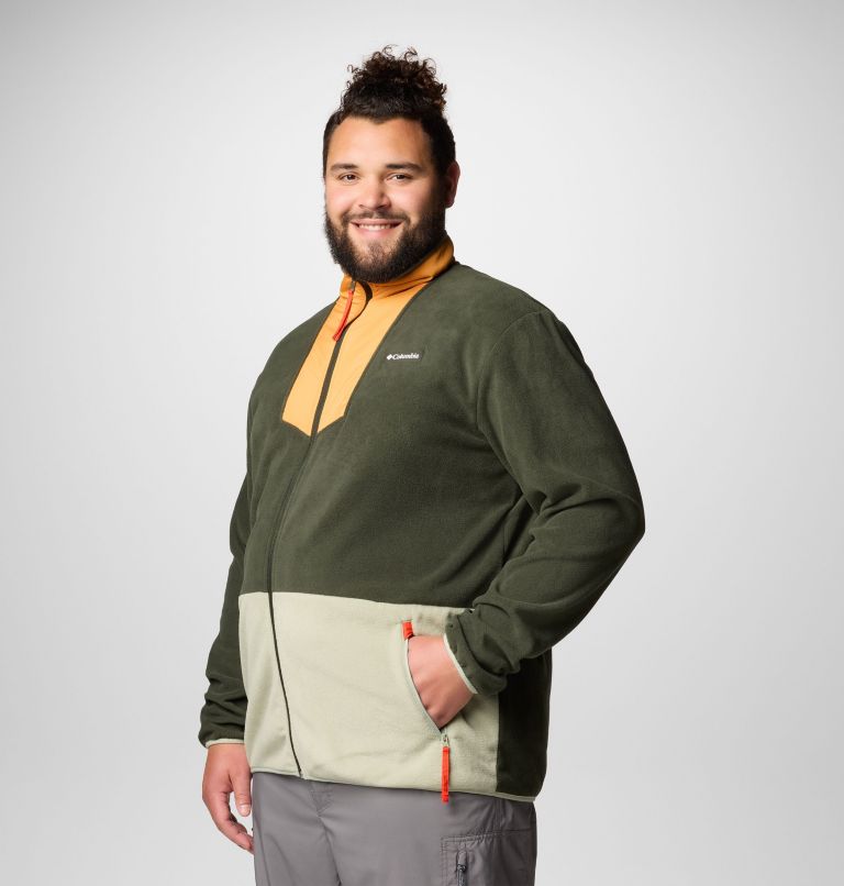 Men's Sequoia Grove Full Zip Fleece - Big, Color: Greenscape, Sunstone, Safari, Spicy Pull, image 4
