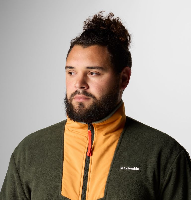 Men's Sequoia Grove Full Zip Fleece - Big, Color: Greenscape, Sunstone, Safari, Spicy Pull, image 5