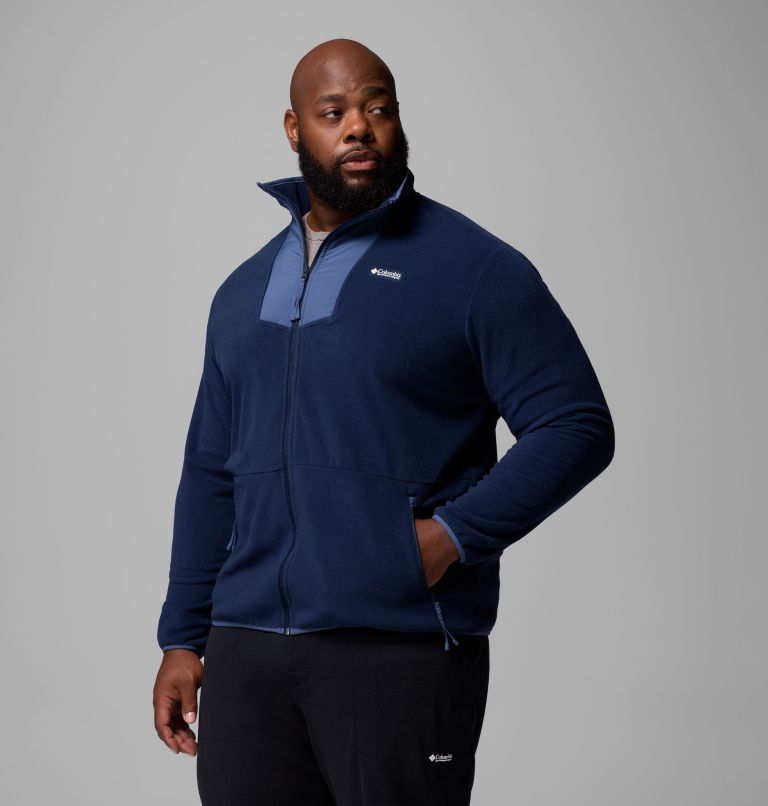 Men's Sequoia Grove Full Zip Fleece - Big, Color: Collegiate Navy, Dark Mtn, image 4
