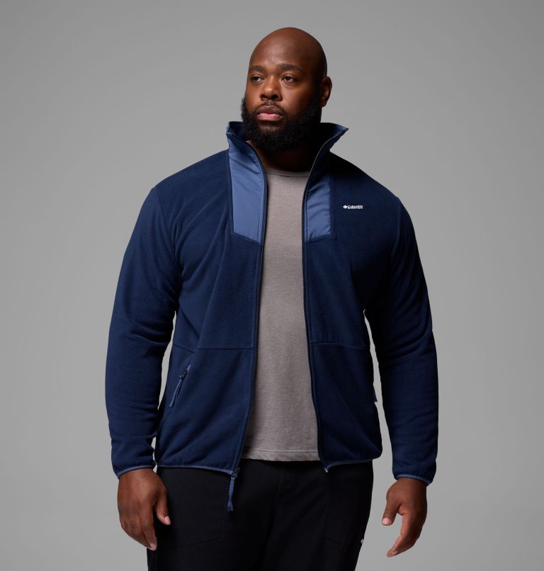 Men's Sequoia Grove Full Zip Fleece - Big, Color: Collegiate Navy, Dark Mtn, image 5