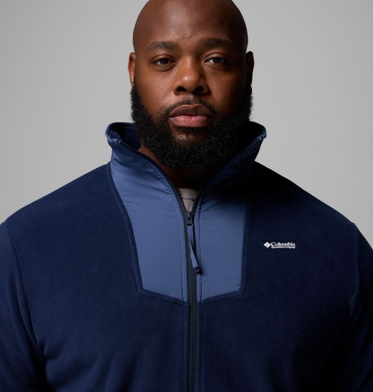 Men's Sequoia Grove Full Zip Fleece - Big, Color: Collegiate Navy, Dark Mtn, image 6