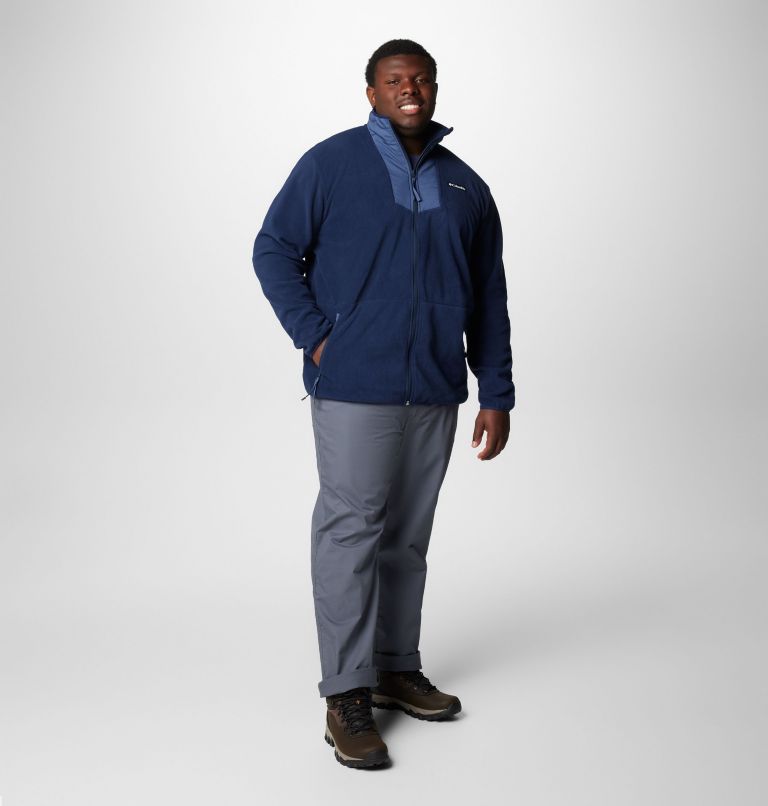 Men's Sequoia Grove Full Zip Fleece - Big, Color: Collegiate Navy, Dark Mtn, image 3