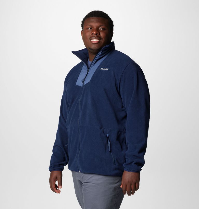 Men's Sequoia Grove Full Zip Fleece - Big, Color: Collegiate Navy, Dark Mtn, image 4