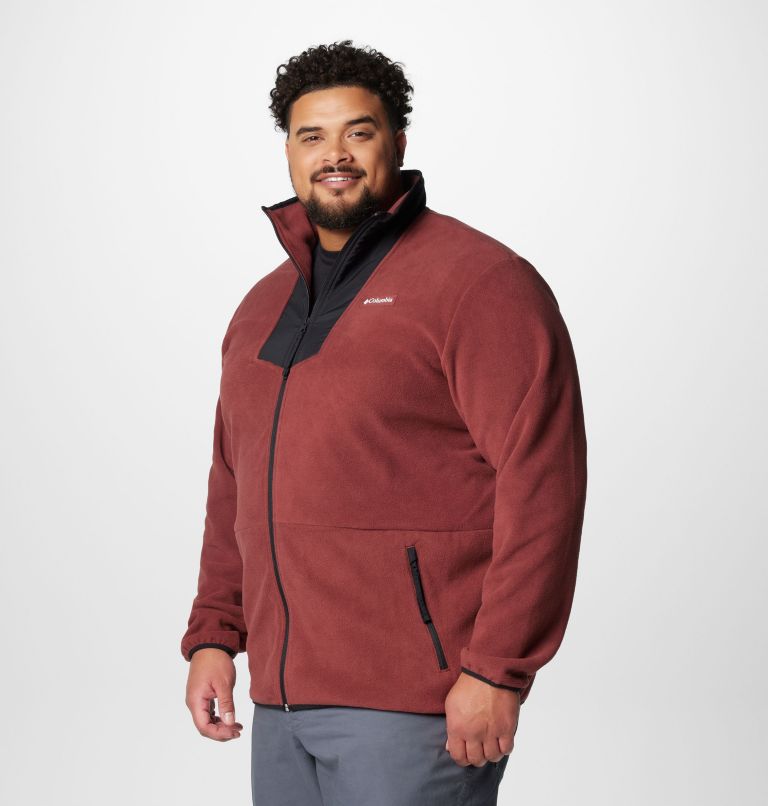 Men's Sequoia Grove Full Zip Fleece - Big, Color: Spice, Black, image 4