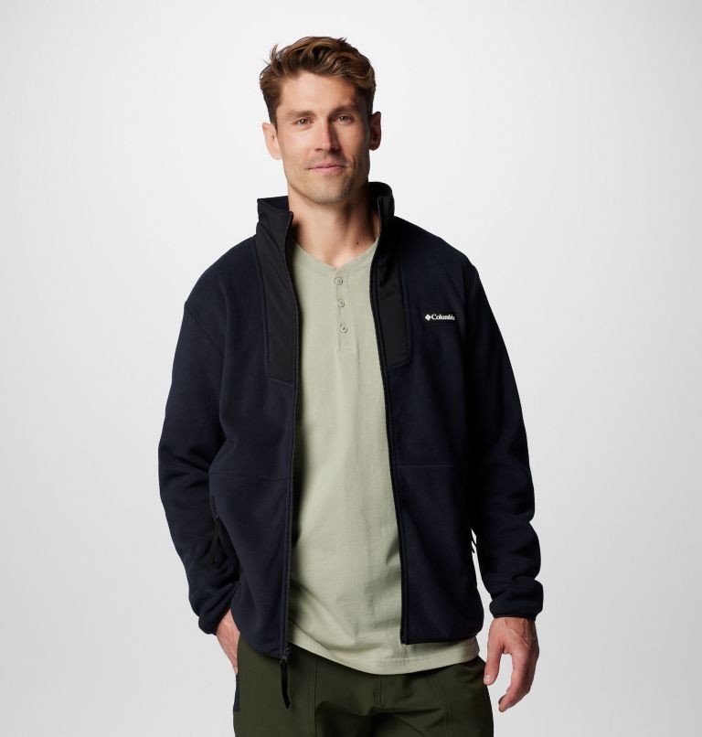 Vêtement polaire à fermeture éclair pleine longueur Sequoia Grove pour hommes – Grandes tailles, Color: Black, image 6