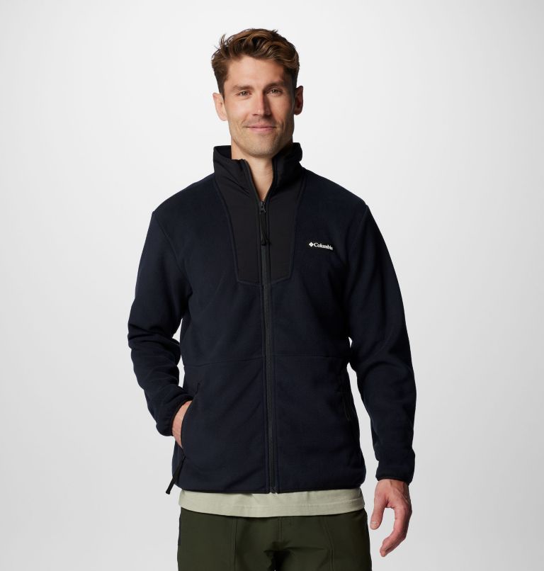 Vêtement polaire à fermeture éclair pleine longueur Sequoia Grove pour hommes – Grandes tailles, Color: Black, image 1