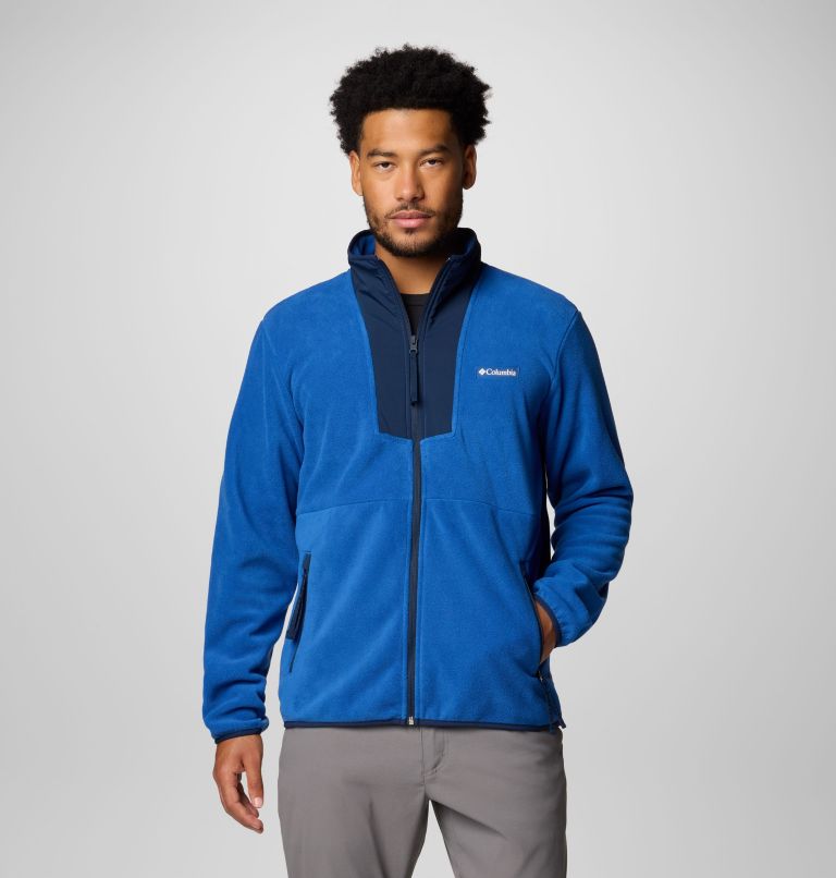Men's Sequoia Grove Full Zip Fleece - Tall, Color: Mountain Blue, Collegiate Navy, image 1