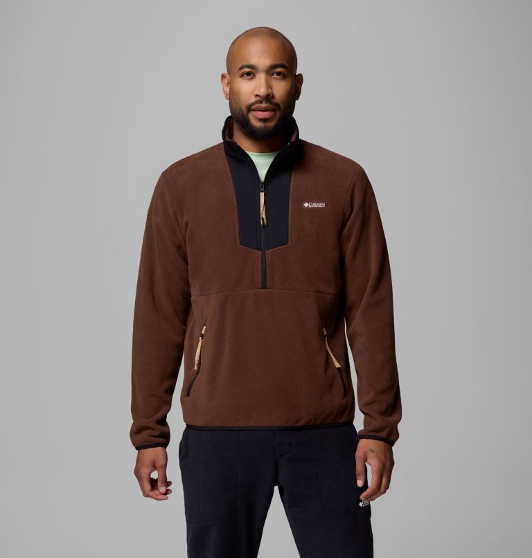 Sequoia Grove Half Zip Fleece, Color: Tobacco, Black, image 1