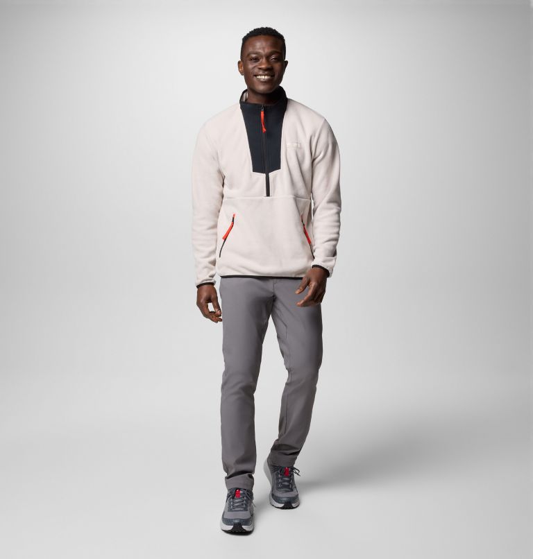 Men's Sequoia Grove Half Zip Fleece, Color: Dark Stone, Black, image 2