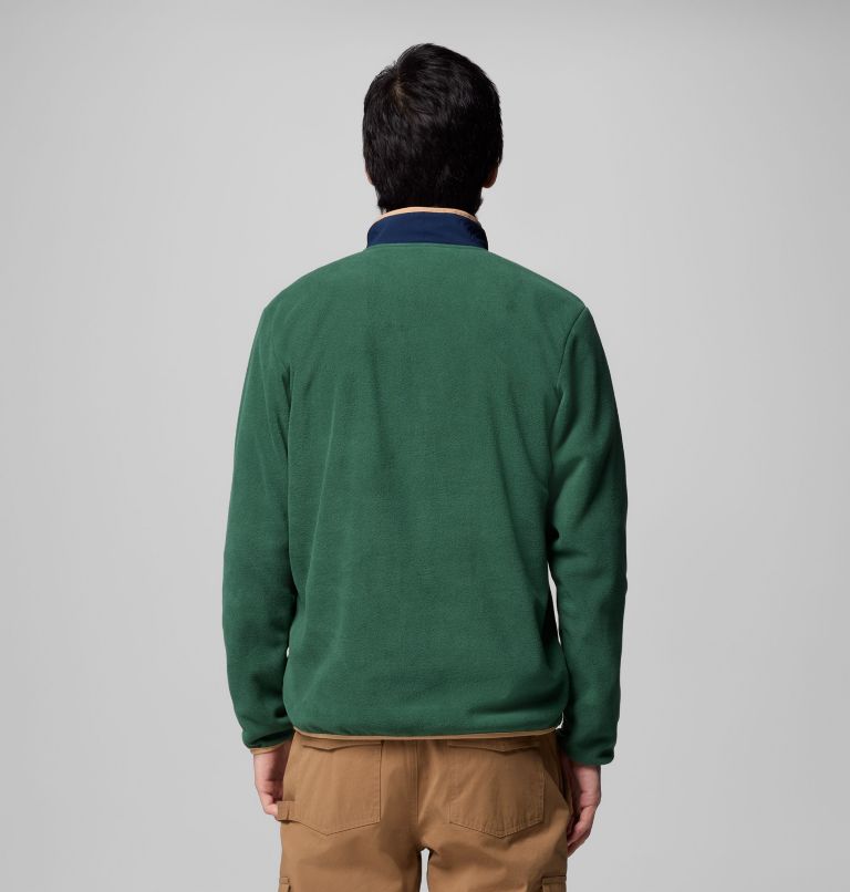 Men's Sequoia Grove Half Zip Fleece, Color: Rain Forest, Coll Navy, image 3