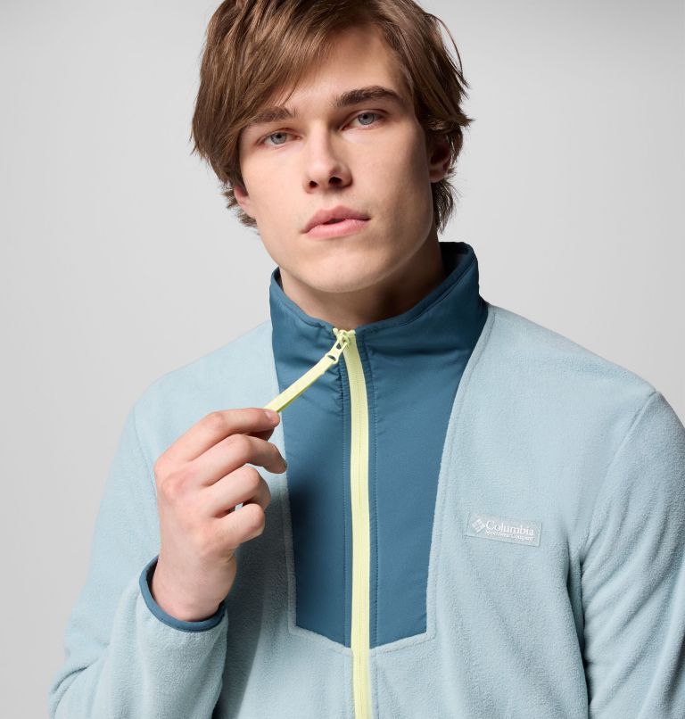 Men's Sequoia Grove Half Zip Fleece, Color: Crushed Blue, Everblue, image 5