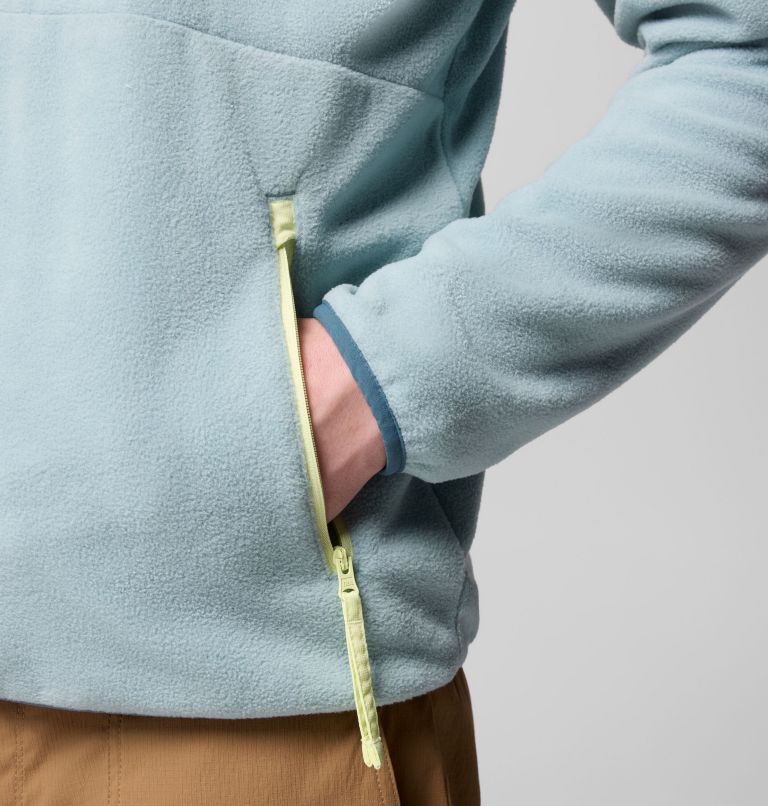 Men's Sequoia Grove Half Zip Fleece, Color: Crushed Blue, Everblue, image 6