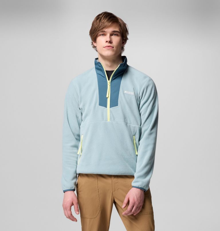 Men's Sequoia Grove Half Zip Fleece, Color: Crushed Blue, Everblue, image 1
