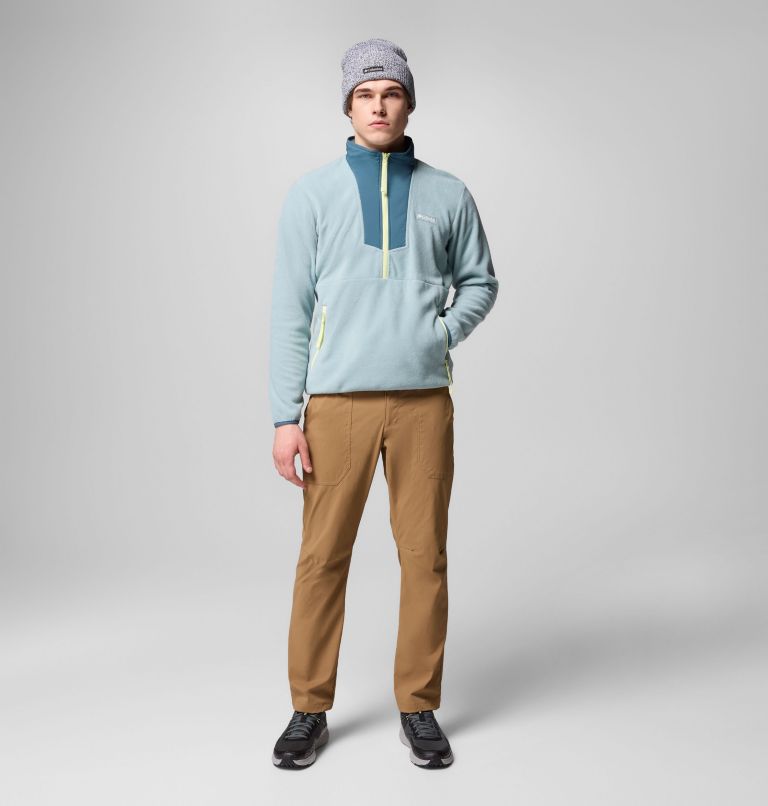 Men's Sequoia Grove Half Zip Fleece, Color: Crushed Blue, Everblue, image 2